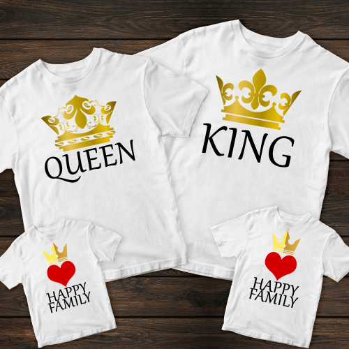 Сімейні футболки з принтом - Королівська сім'я