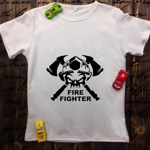 Чоловіча футболка з принтом - Fire Fighter