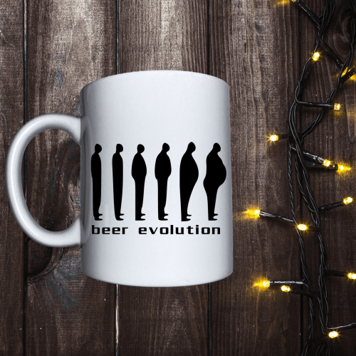 Чашка з принтом - beer evolution