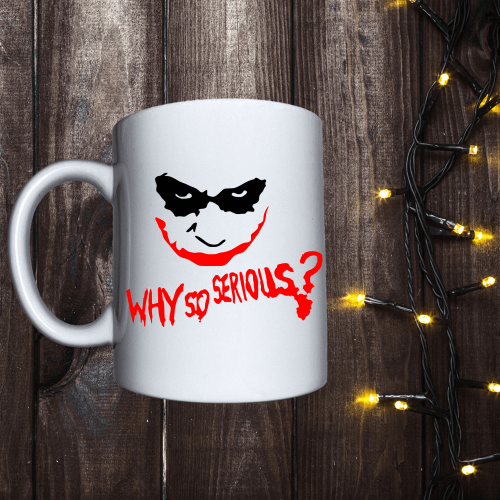 Чашка з принтом - Why so serious?