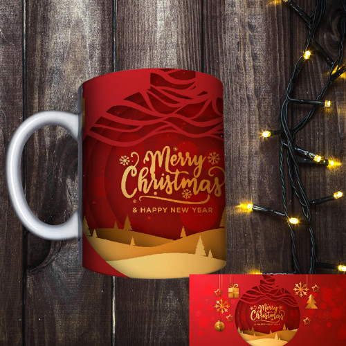 Чашка з принтом - Merry Christmas 