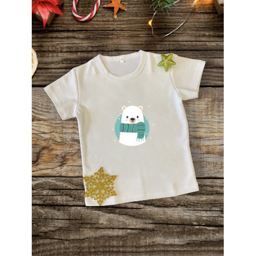 Дитяча футболка з принтом - Ведмедик