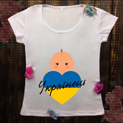 Жіноча футболка з принтом - Українець
