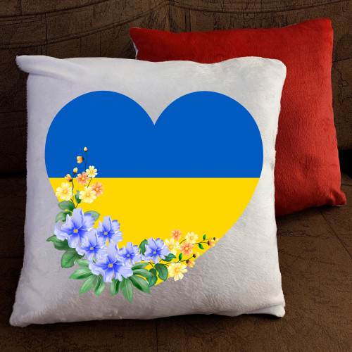 Подушка з принтом - Серце України