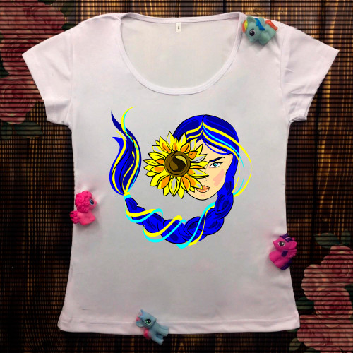 Жіноча футболка з принтом - Українка