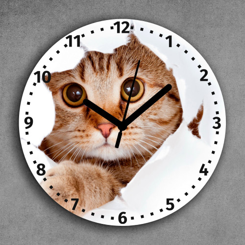 Годинник з принтом - Котик