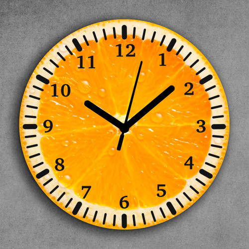 Годинник з принтом - Апельсин 