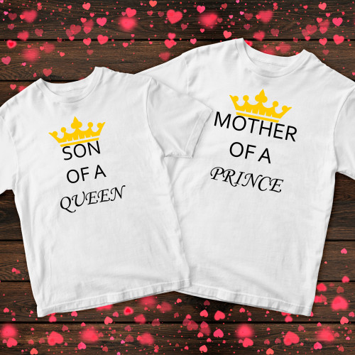 Парні футболки з принтом - Qveen|Prince