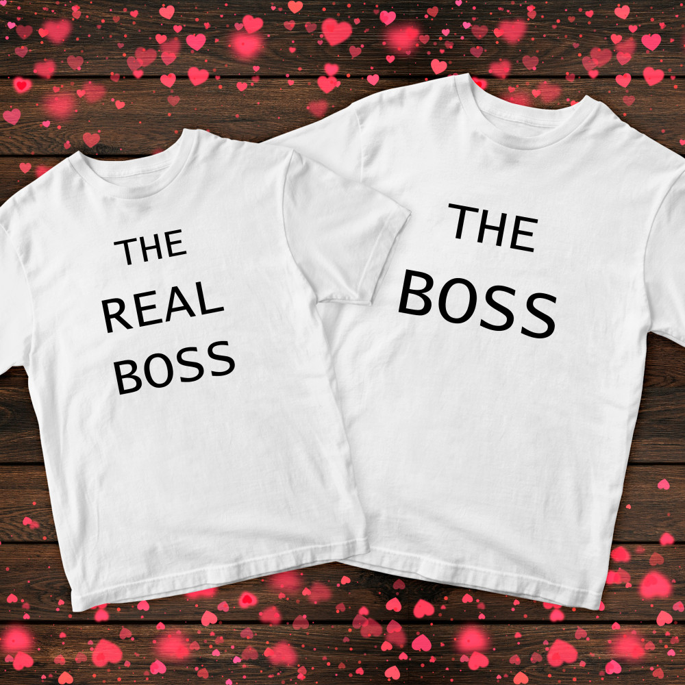 Парні футболки з принтом - Boss