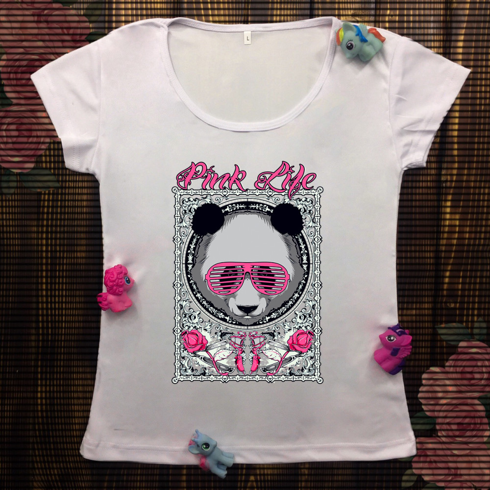 Жіноча футболка з принтом - Pink Life