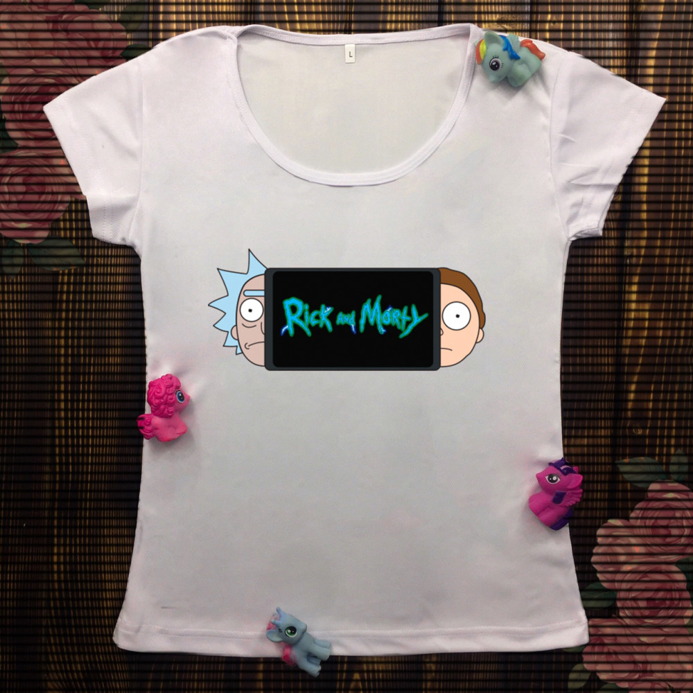 Жіноча футболка з принтом - Rick and Morty