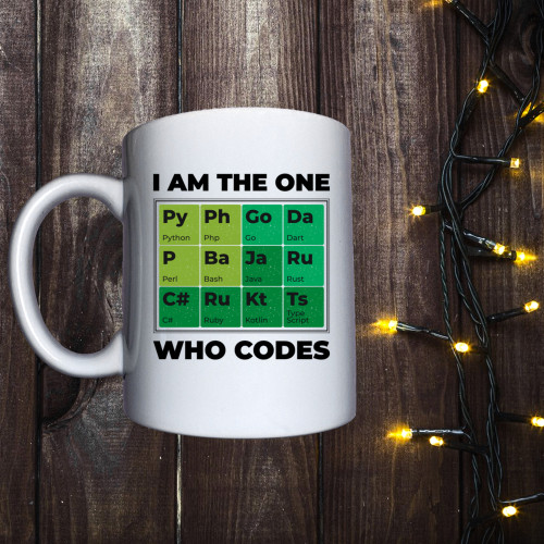 Чашка з принтом - I am the one who codes