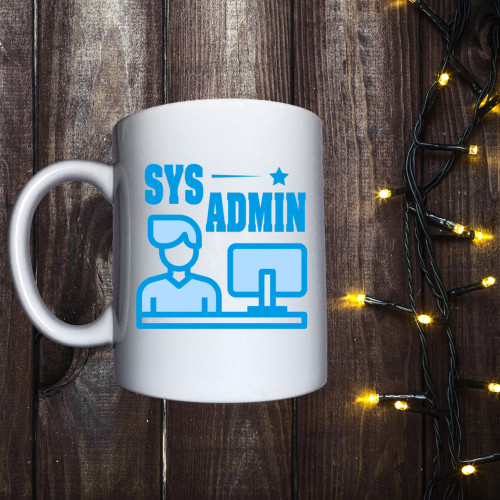 Чашка з принтом - SYS Admin