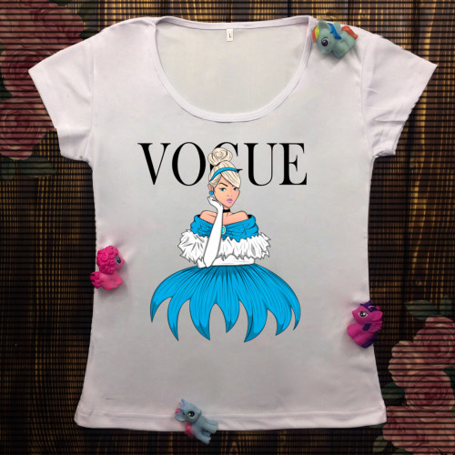 Жіноча футболка з принтом - Vogue Попелюшка