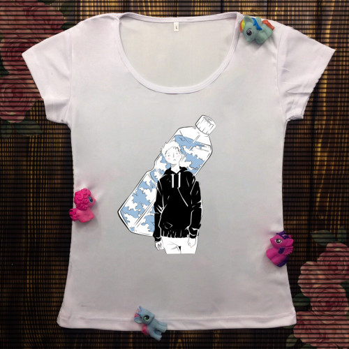 Жіноча футболка з принтом - Boy And Water