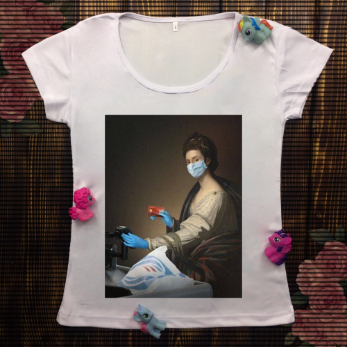 Жіноча футболка з принтом - Атб карантин