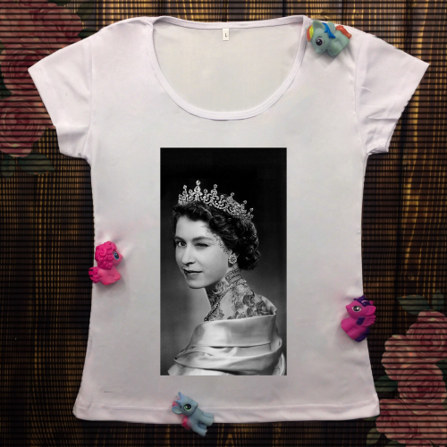 Жіноча футболка з принтом - Єлизавета