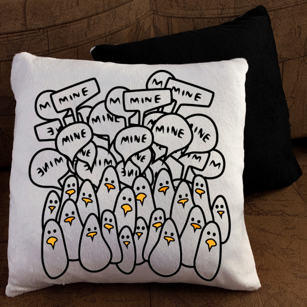 Подушка з принтом - Пінгвіни