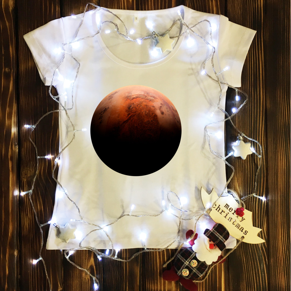 Жіноча футболка з принтом - Марс