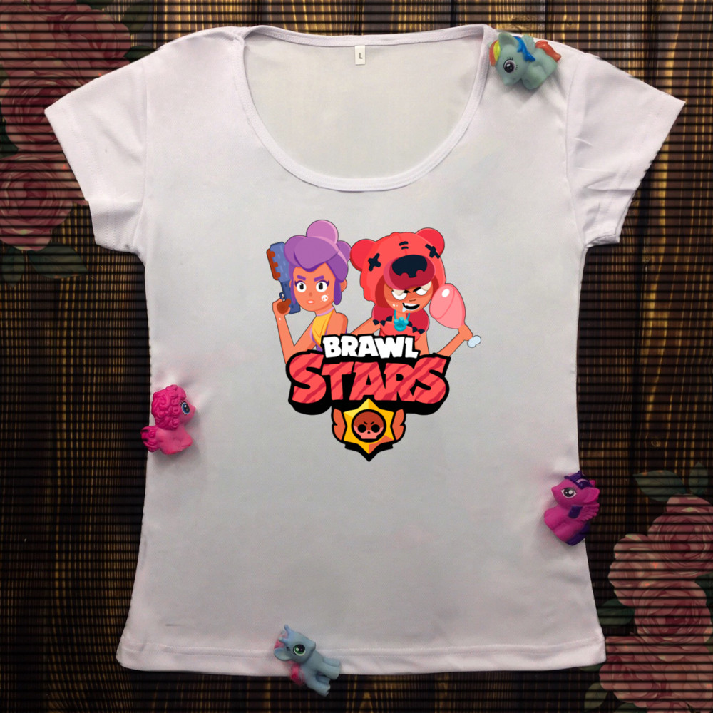 Жіноча футболка з принтом - Brawl stars
