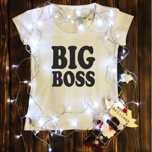 Жіноча футболка з принтом - Big Boss