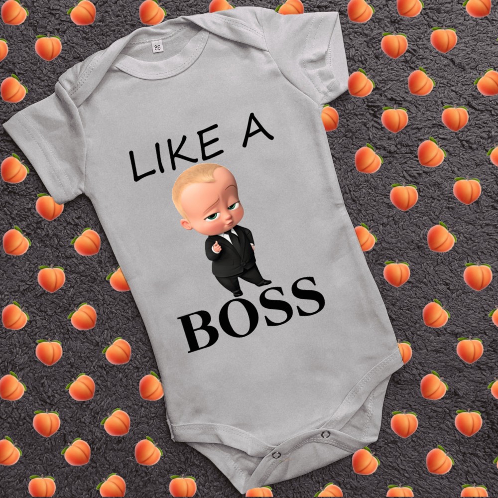 Дитячий боді з принтом - Like a Boss