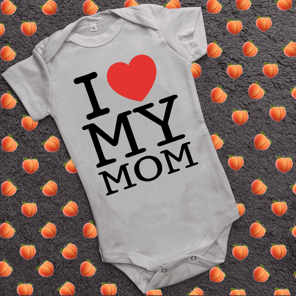 Дитячий боді з принтом - I love you mom