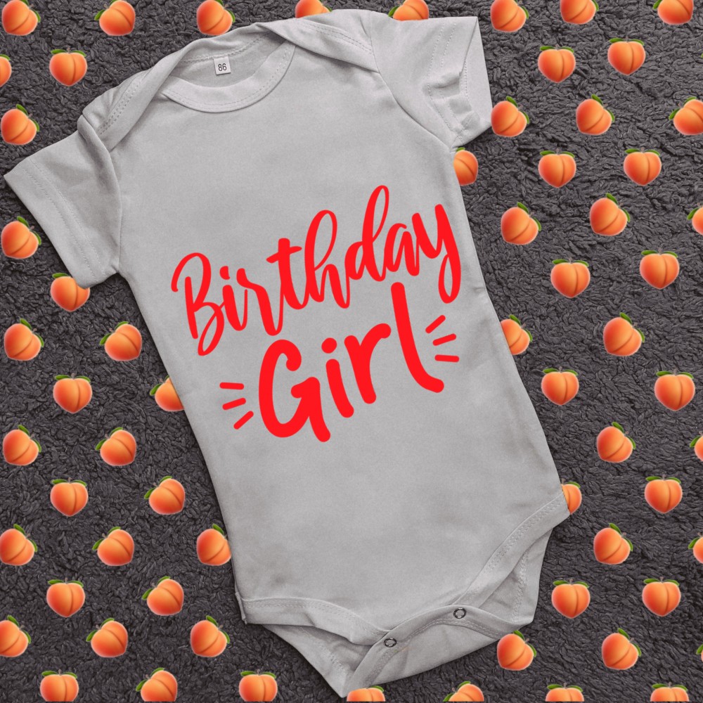 Дитячий боді з принтом - Birthday girl