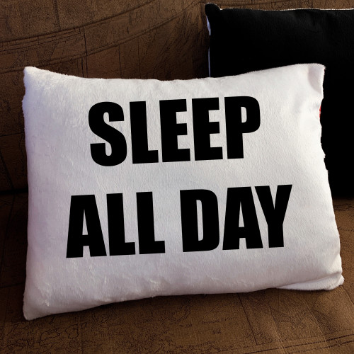 Подушка з принтом - Sleep all day
