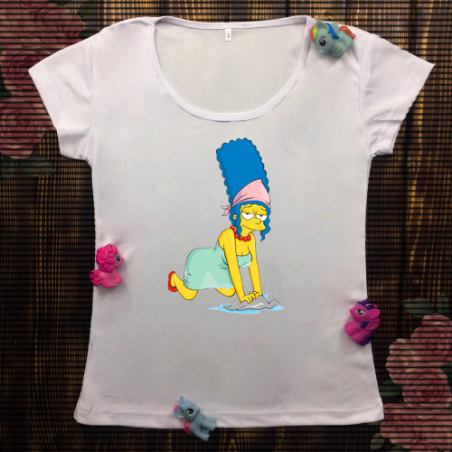 Жіноча футболка з принтом - Сексі Мардж