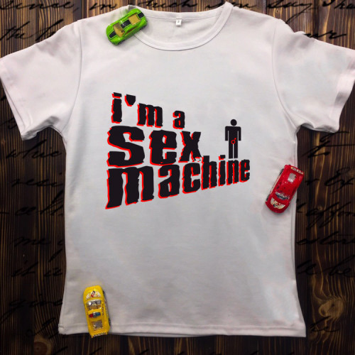Чоловіча футболка з принтом - I`m sex machine