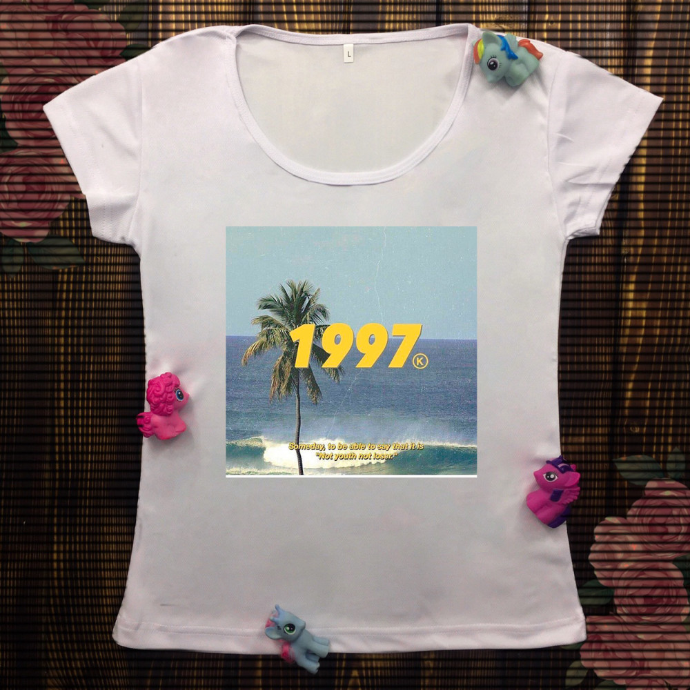 Жіноча футболка з принтом - 1997 рік