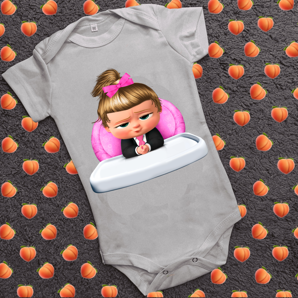 Дитячий боді з принтом - Boss baby girl 02