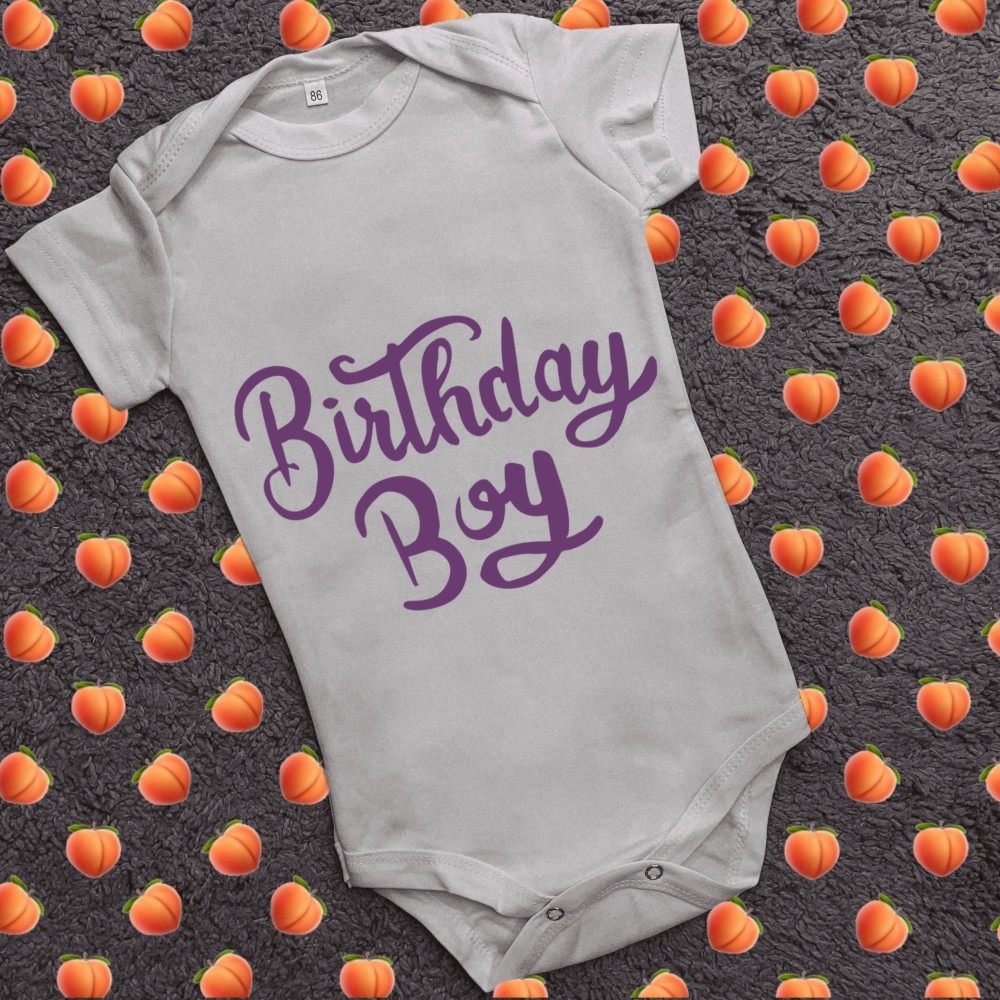 Дитячий боді з принтом - Birthday boy