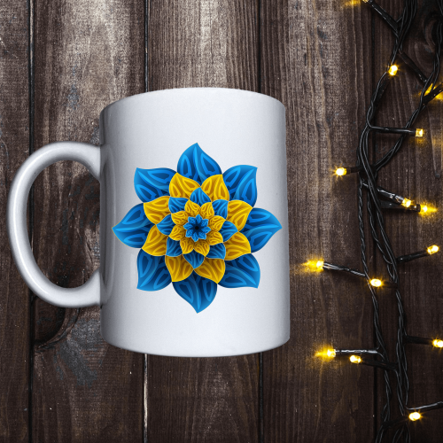 Чашка з принтом - Символ Незалежності України