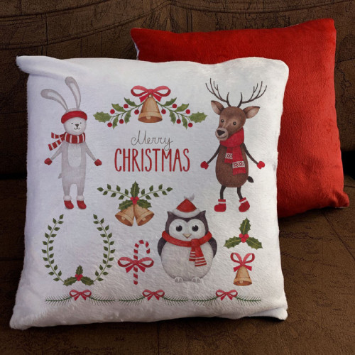 Подушка з принтом - Merry Christmas 
