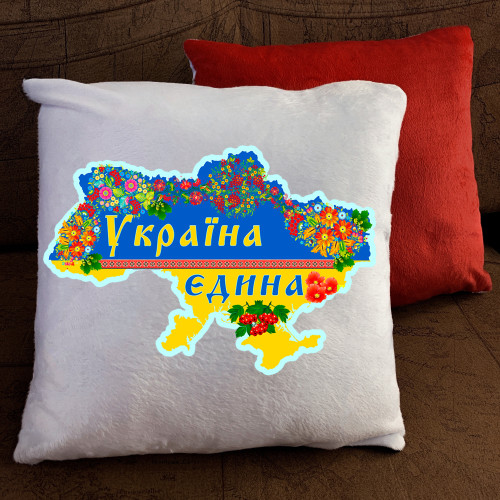 Подушка з принтом - Україна єдина