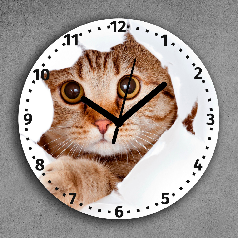 Годинник з принтом - Котик