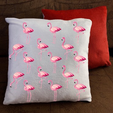 Подушка з принтом - Фламінго Подушка з принтом - ...