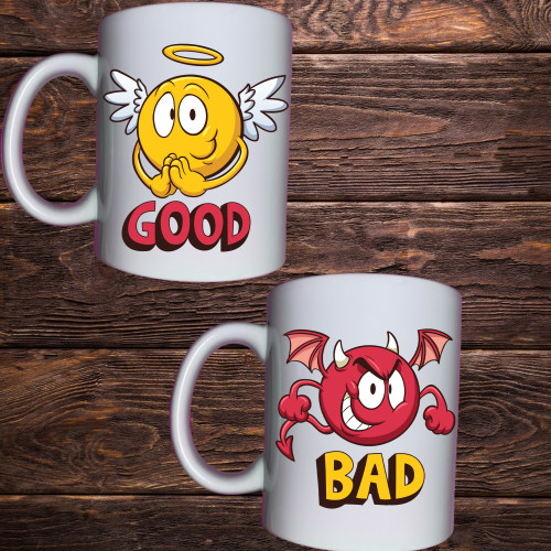 Чашка з принтом - Good/bad