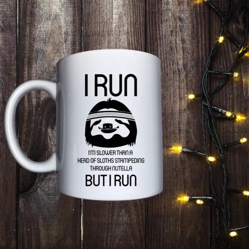 Чашка з принтом - I run