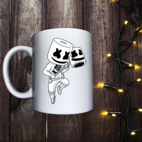 Чашка з принтом - Marshmello