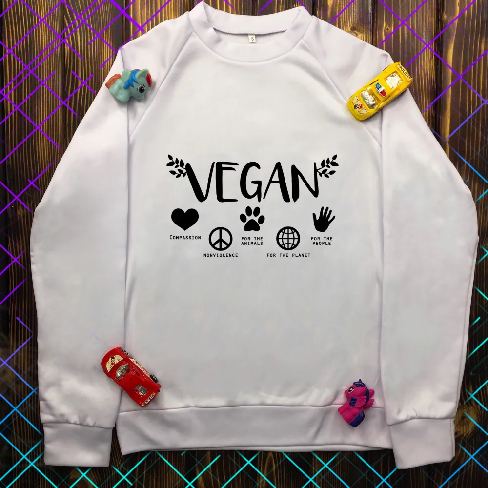 Світшот з принтом - Vegan Loading