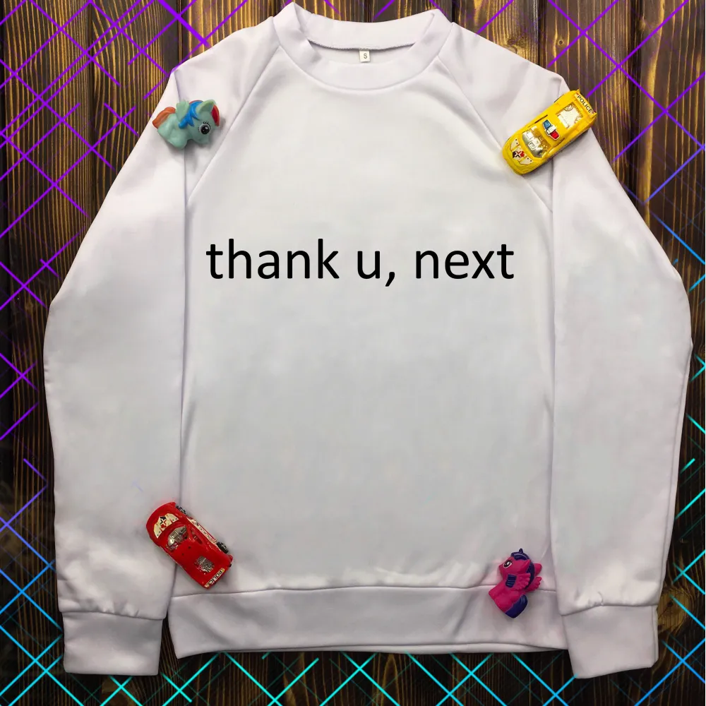 Світшот з принтом - Thank u, next
