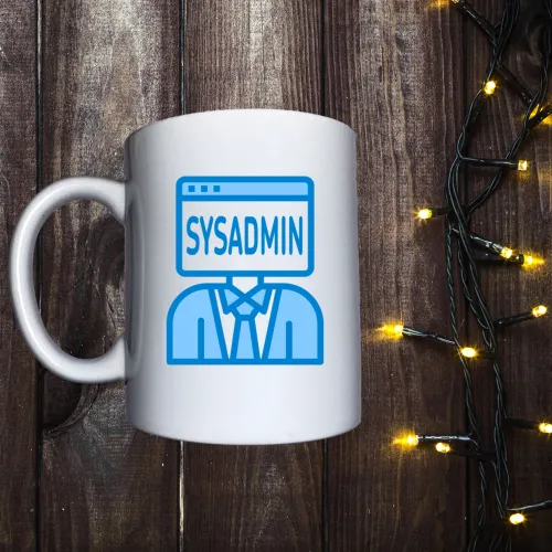 Чашка з принтом - Sysadmin