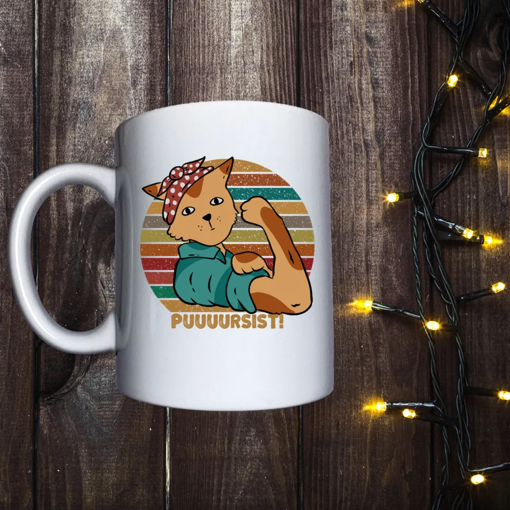 Чашка з принтом - Кіт Puuuursist!