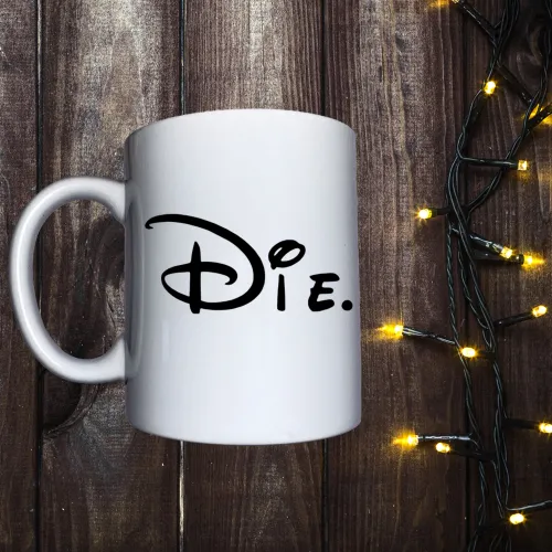 Чашка з принтом - Die