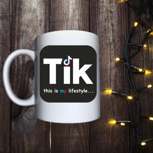 Чашка з принтом - Tik this is my lifestyle