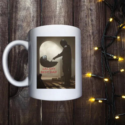 Чашка з принтом - Mandalorian - Galaxy Best dad