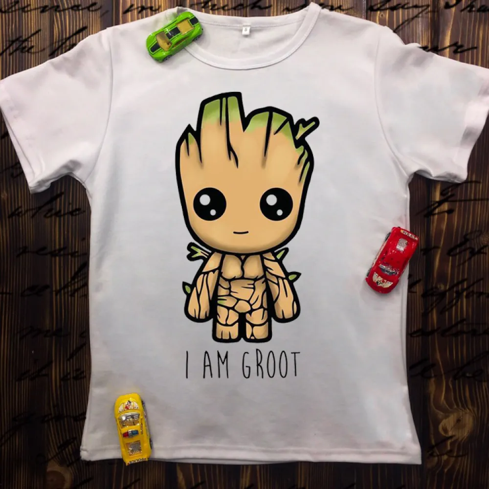 Чоловіча футболка з принтом - I am groot